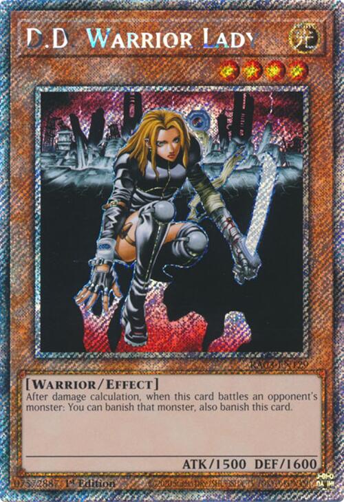 D.D. Warrior Lady (Platinum Secret Rare) [RA03-EN129] Platinum Secret Rare | Enigma On Main