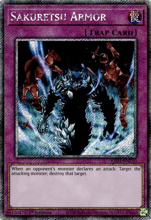 Sakuretsu Armor (Platinum Secret Rare) [RA03-EN130] Platinum Secret Rare | Enigma On Main