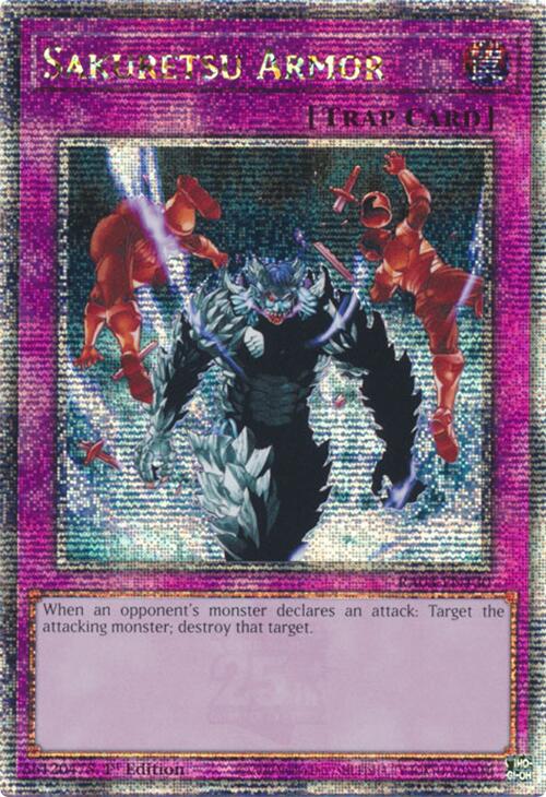 Sakuretsu Armor (Quarter Century Secret Rare) [RA03-EN130] Quarter Century Secret Rare | Enigma On Main