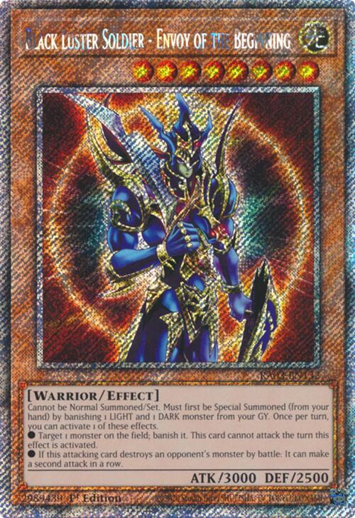 Black Luster Soldier - Envoy of the Beginning (Platinum Secret Rare) [RA03-EN132] Platinum Secret Rare | Enigma On Main