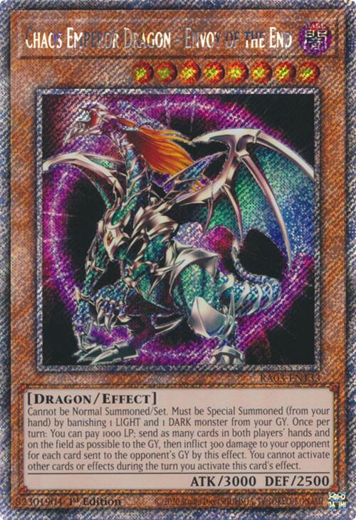 Chaos Emperor Dragon - Envoy of the End (Platinum Secret Rare) [RA03-EN133] Platinum Secret Rare | Enigma On Main