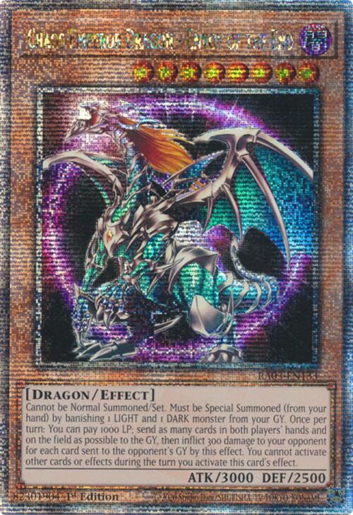 Chaos Emperor Dragon - Envoy of the End (Quarter Century Secret Rare) [RA03-EN133] Quarter Century Secret Rare | Enigma On Main