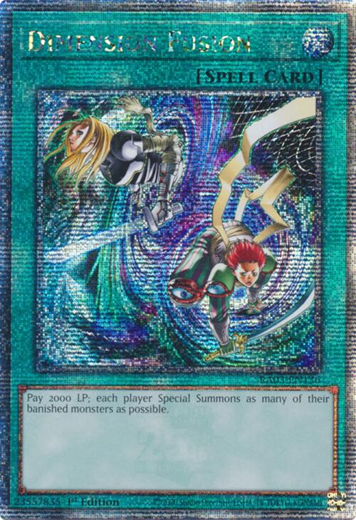 Dimension Fusion (Quarter Century Secret Rare) [RA03-EN136] Quarter Century Secret Rare | Enigma On Main