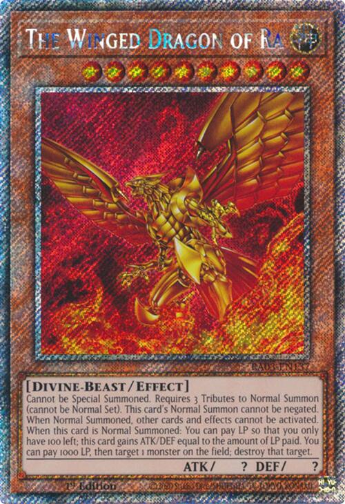 The Winged Dragon of Ra (Platinum Secret Rare) [RA03-EN137] Platinum Secret Rare | Enigma On Main