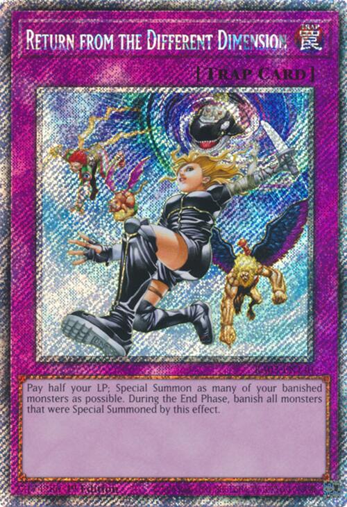 Return from the Different Dimension (Platinum Secret Rare) [RA03-EN140] Platinum Secret Rare | Enigma On Main