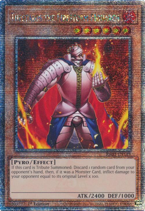 Thestalos the Firestorm Monarch (Quarter Century Secret Rare) [RA03-EN143] Quarter Century Secret Rare | Enigma On Main