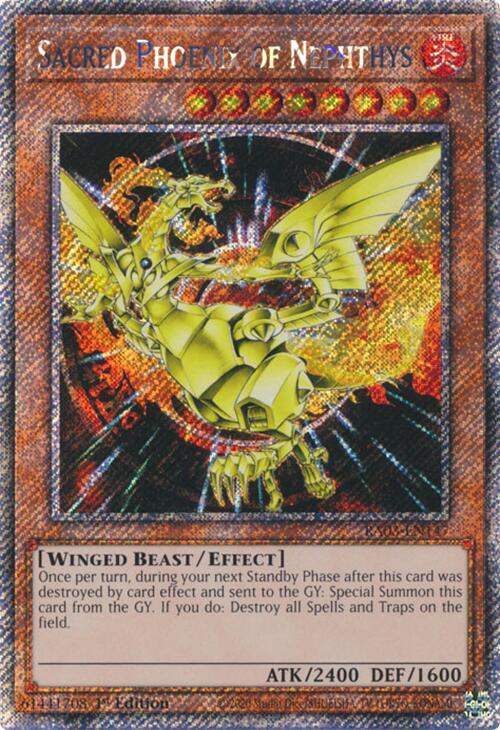 Sacred Phoenix of Nephthys (Platinum Secret Rare) [RA03-EN147] Platinum Secret Rare | Enigma On Main