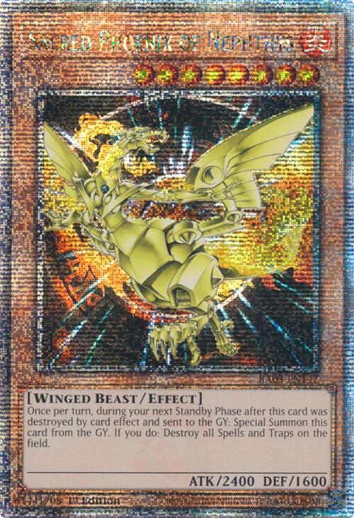 Sacred Phoenix of Nephthys (Quarter Century Secret Rare) [RA03-EN147] Quarter Century Secret Rare | Enigma On Main