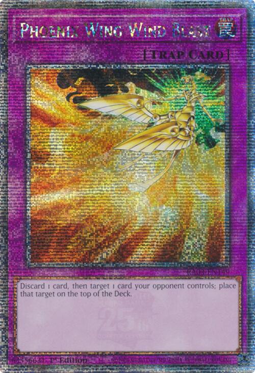 Phoenix Wing Wind Blast (Quarter Century Secret Rare) [RA03-EN149] Quarter Century Secret Rare | Enigma On Main