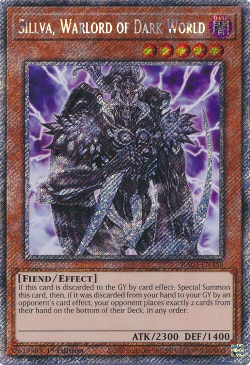 Sillva, Warlord of Dark World (Platinum Secret Rare) [RA03-EN158] Platinum Secret Rare | Enigma On Main