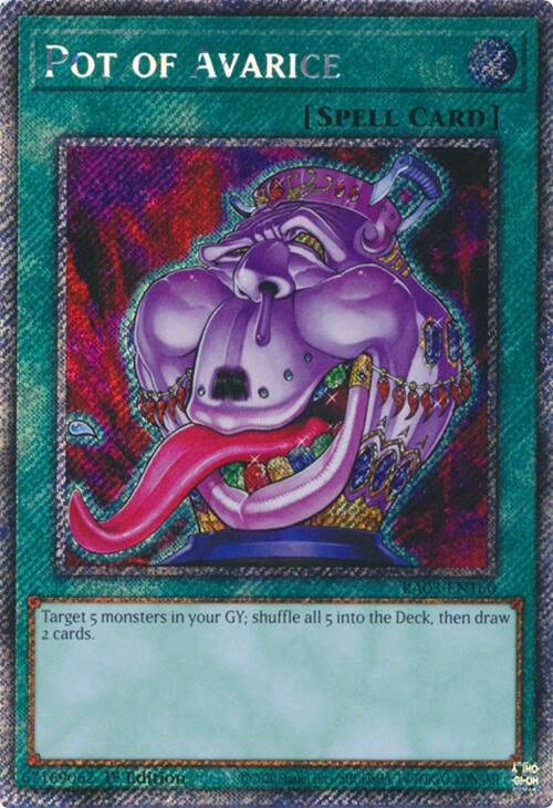 Pot of Avarice (Platinum Secret Rare) [RA03-EN160] Platinum Secret Rare | Enigma On Main