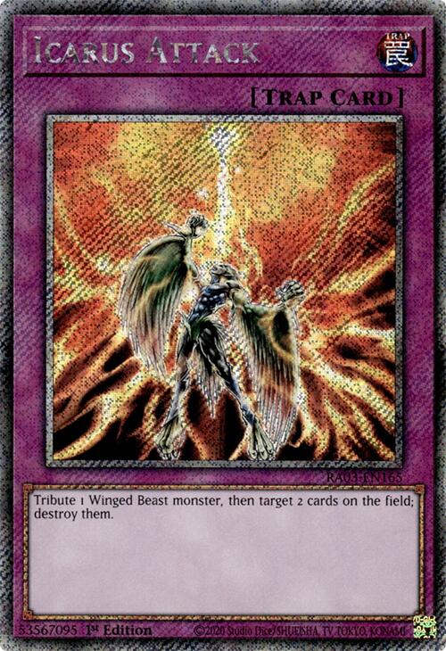 Icarus Attack (Platinum Secret Rare) [RA03-EN165] Platinum Secret Rare | Enigma On Main
