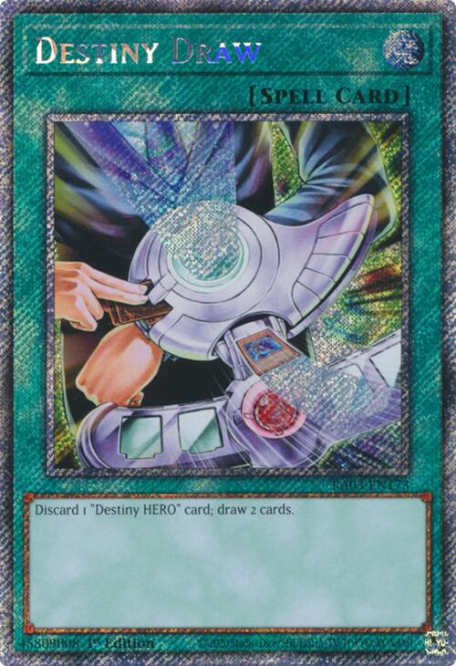 Destiny Draw (Platinum Secret Rare) [RA03-EN173] Platinum Secret Rare | Enigma On Main