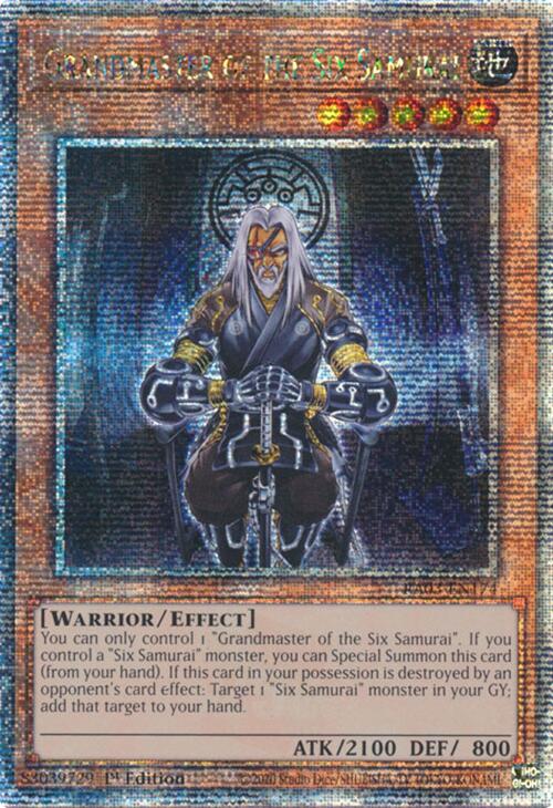 Grandmaster of the Six Samurai (Quarter Century Secret Rare) [RA03-EN174] Quarter Century Secret Rare | Enigma On Main