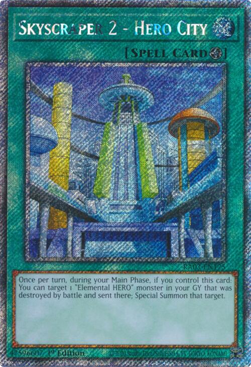 Skyscraper 2 - Hero City (Platinum Secret Rare) [RA03-EN175] Platinum Secret Rare | Enigma On Main