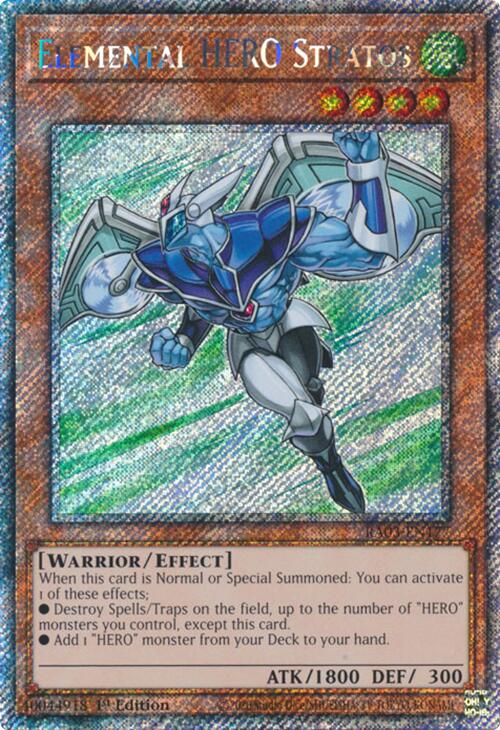 Elemental HERO Stratos (Platinum Secret Rare) [RA03-EN177] Platinum Secret Rare | Enigma On Main