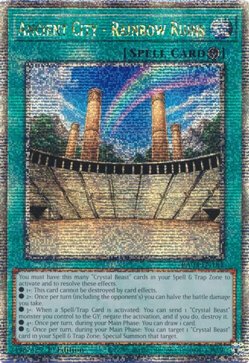 Ancient City - Rainbow Ruins (Quarter Century Secret Rare) [RA03-EN181] Quarter Century Secret Rare | Enigma On Main