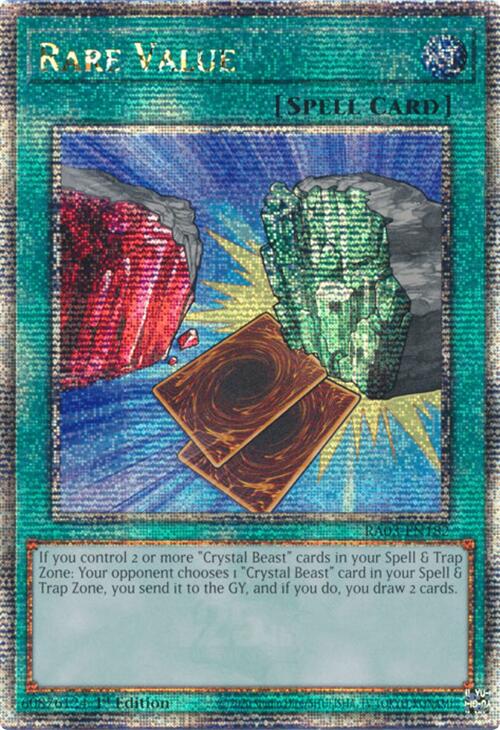 Rare Value (Quarter Century Secret Rare) [RA03-EN182] Quarter Century Secret Rare | Enigma On Main