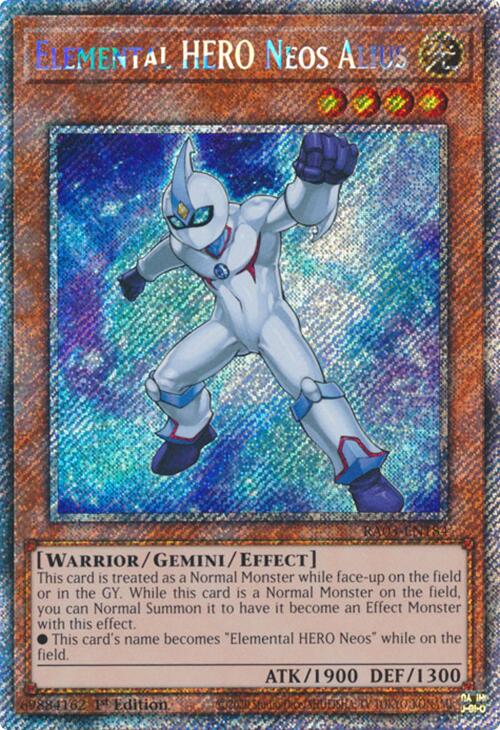 Elemental HERO Neos Alius (Platinum Secret Rare) [RA03-EN184] Platinum Secret Rare | Enigma On Main