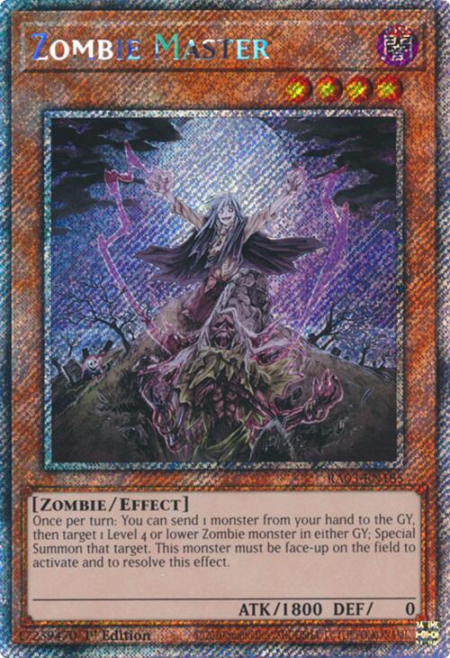 Zombie Master (Platinum Secret Rare) [RA03-EN185] Platinum Secret Rare | Enigma On Main