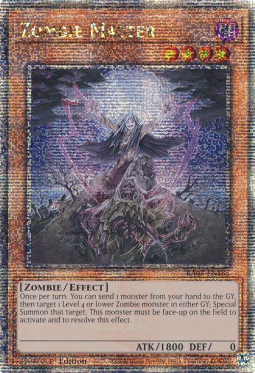 Zombie Master (Quarter Century Secret Rare) [RA03-EN185] Quarter Century Secret Rare | Enigma On Main