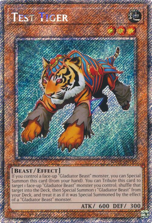 Test Tiger (Platinum Secret Rare) [RA03-EN189] Platinum Secret Rare | Enigma On Main