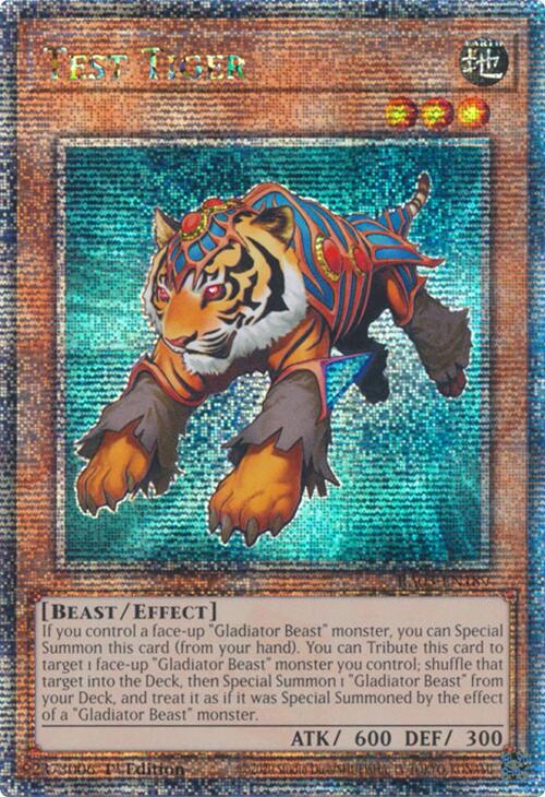 Test Tiger (Quarter Century Secret Rare) [RA03-EN189] Quarter Century Secret Rare | Enigma On Main