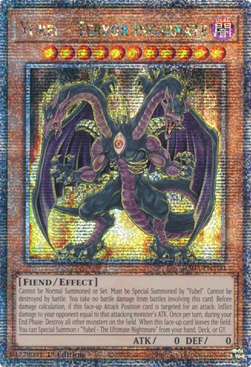 Yubel - Terror Incarnate (Quarter Century Secret Rare) [RA03-EN190] Quarter Century Secret Rare | Enigma On Main