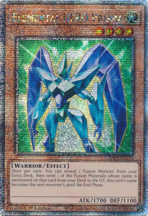 Elemental HERO Prisma (Quarter Century Secret Rare) [RA03-EN193] Quarter Century Secret Rare | Enigma On Main