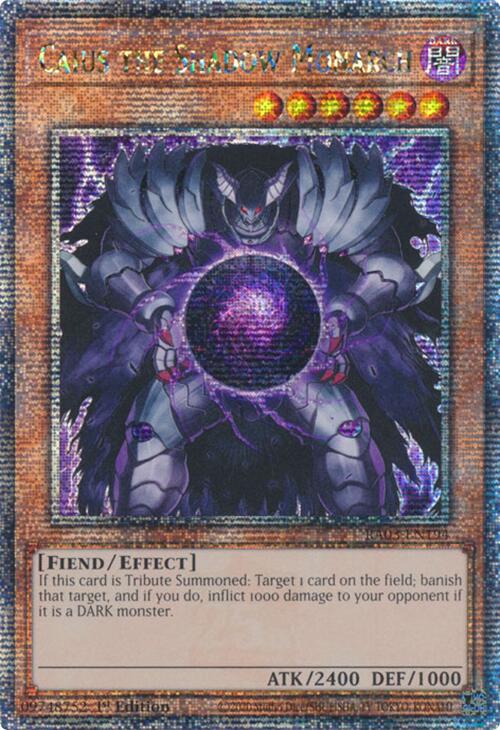 Caius the Shadow Monarch (Quarter Century Secret Rare) [RA03-EN194] Quarter Century Secret Rare | Enigma On Main