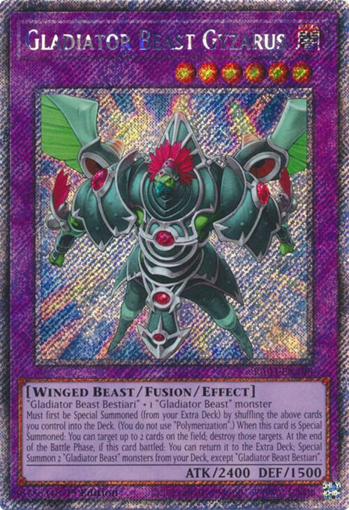 Gladiator Beast Gyzarus (Platinum Secret Rare) [RA03-EN198] Platinum Secret Rare | Enigma On Main