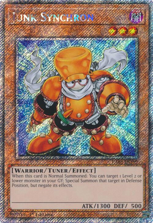 Junk Synchron (Platinum Secret Rare) [RA03-EN199] Platinum Secret Rare | Enigma On Main