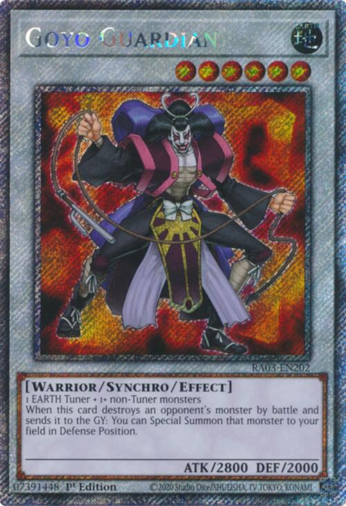 Goyo Guardian (Platinum Secret Rare) [RA03-EN202] Platinum Secret Rare | Enigma On Main