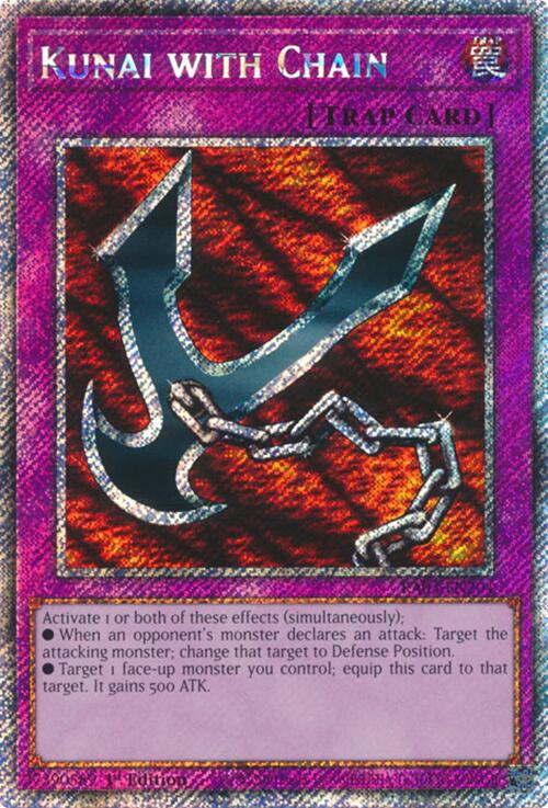 Kunai with Chain (Platinum Secret Rare) [RA03-EN204] Platinum Secret Rare | Enigma On Main