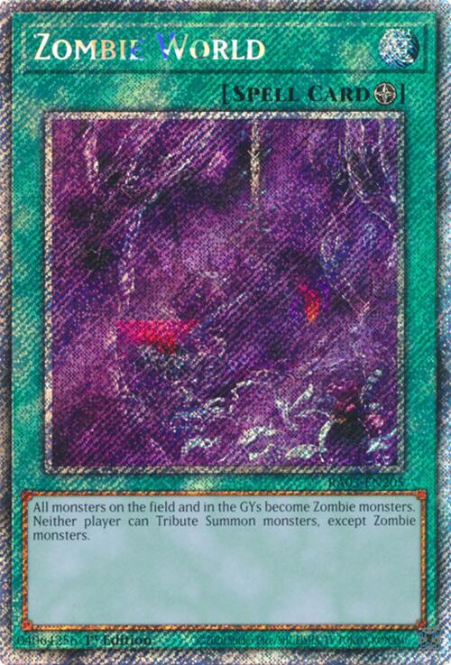 Zombie World (Platinum Secret Rare) [RA03-EN205] Platinum Secret Rare | Enigma On Main