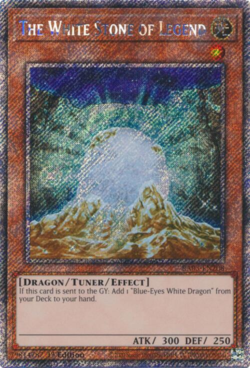 The White Stone of Legend (Platinum Secret Rare) [RA03-EN208] Platinum Secret Rare | Enigma On Main