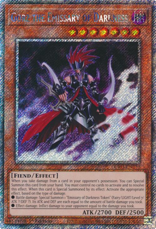 Gorz the Emissary of Darkness (Platinum Secret Rare) [RA03-EN210] Platinum Secret Rare | Enigma On Main
