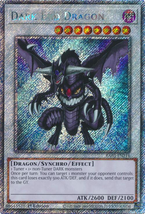 Dark End Dragon (Platinum Secret Rare) [RA03-EN216] Platinum Secret Rare | Enigma On Main