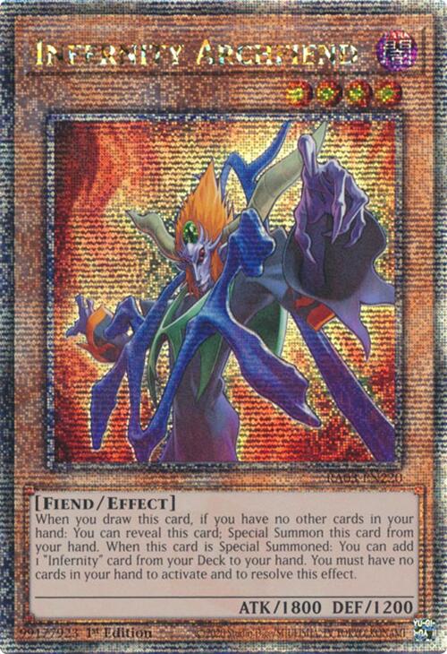 Infernity Archfiend (Quarter Century Secret Rare) [RA03-EN220] Quarter Century Secret Rare | Enigma On Main