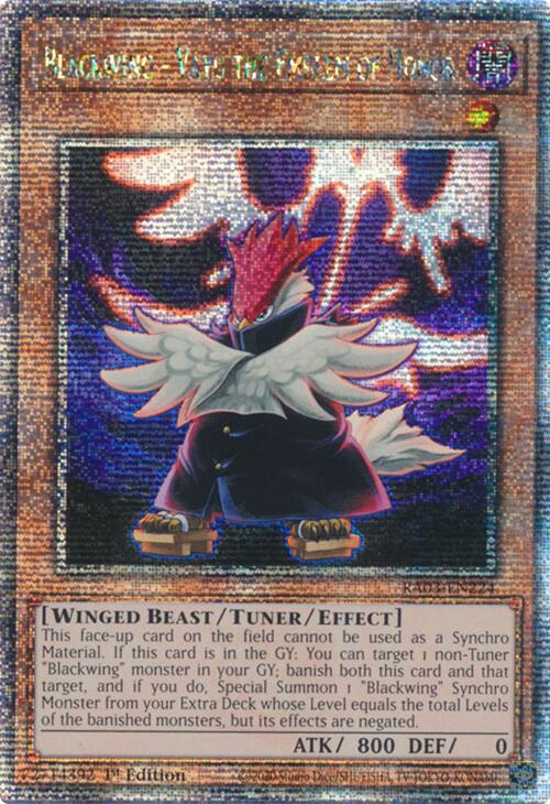 Blackwing - Vayu the Emblem of Honor (Quarter Century Secret Rare) [RA03-EN224] Quarter Century Secret Rare | Enigma On Main