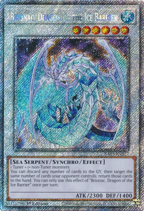 Brionac, Dragon of the Ice Barrier (Platinum Secret Rare) [RA03-EN227] Platinum Secret Rare | Enigma On Main