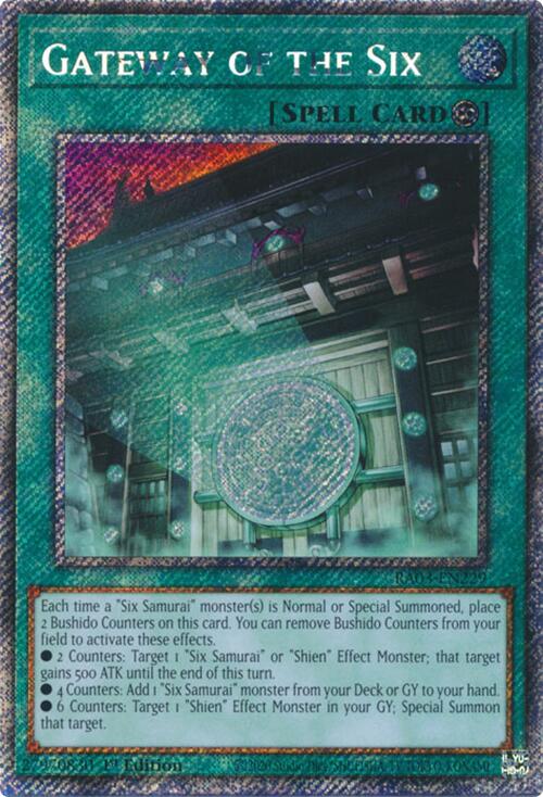 Gateway of the Six (Platinum Secret Rare) [RA03-EN229] Platinum Secret Rare | Enigma On Main