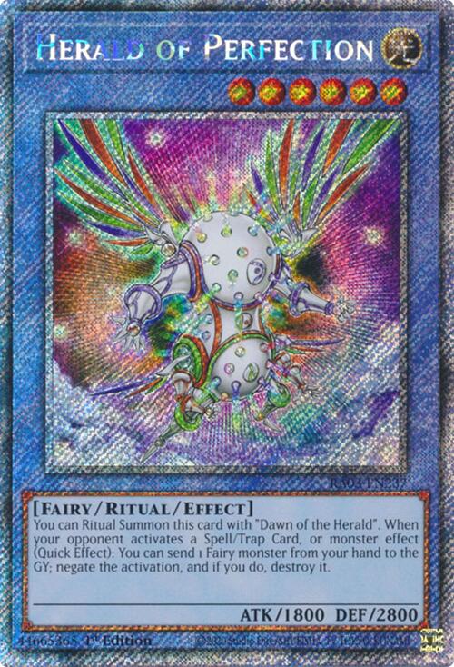 Herald of Perfection (Platinum Secret Rare) [RA03-EN237] Platinum Secret Rare | Enigma On Main