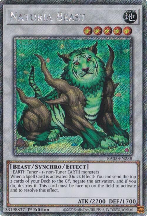 Naturia Beast (Platinum Secret Rare) [RA03-EN238] Platinum Secret Rare | Enigma On Main