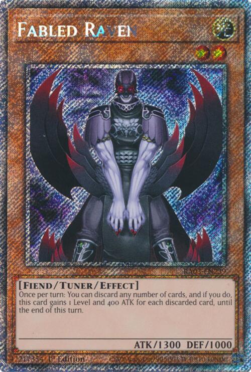 Fabled Raven (Platinum Secret Rare) [RA03-EN239] Platinum Secret Rare | Enigma On Main