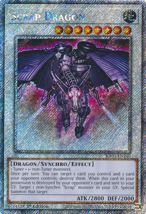 Scrap Dragon (Platinum Secret Rare) [RA03-EN240] Platinum Secret Rare | Enigma On Main