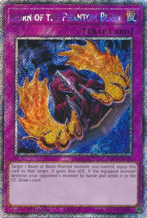 Horn of the Phantom Beast (Platinum Secret Rare) [RA03-EN241] Platinum Secret Rare | Enigma On Main