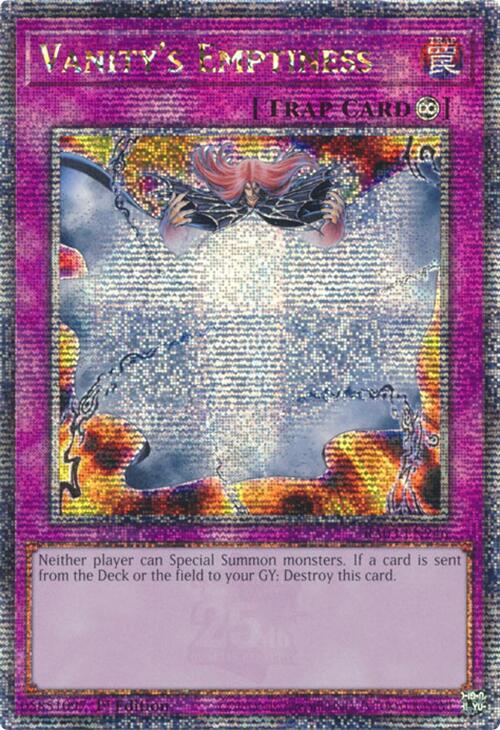 Vanity's Emptiness (Quarter Century Secret Rare) [RA03-EN246] Quarter Century Secret Rare | Enigma On Main