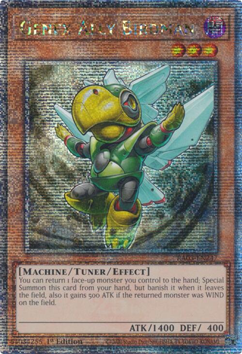 Genex Ally Birdman (Quarter Century Secret Rare) [RA03-EN247] Quarter Century Secret Rare | Enigma On Main