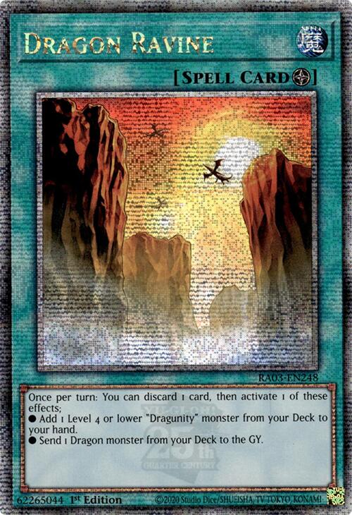 Dragon Ravine (Quarter Century Secret Rare) [RA03-EN248] Quarter Century Secret Rare | Enigma On Main